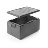Termoizoliacinis konteineris Cam GoBox Economy 46 l, GN 1/1, GN 1/2, Cambro, Juodas, 600x400x(H)316mm