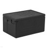 Termoizoliacinis konteineris Cam GoBox Economy 46 l, GN 1/1, GN 1/2, Cambro, Juodas, 600x400x(H)316mm