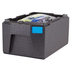 Termoizoliacinis konteineris Cam GoBox, įkraunamas iš viršaus, GN 1/1, 46 l, Cambro, Juodas, 680x400x(H)321mm