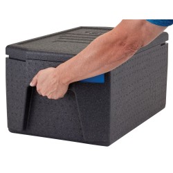 Termoizoliacinis konteineris Cam GoBox, įkraunamas iš viršaus, GN 1/1, 46 l, Cambro, Juodas, 680x400x(H)321mm