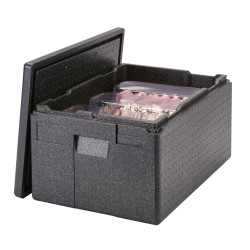 Termoizoliacinis konteineris Cam GoBox, įkraunamas iš viršaus, GN 1/1, Cambro, Juodas, 610x430x(H)320mm