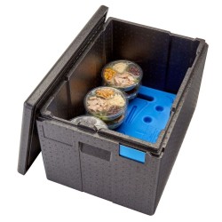 Termoizoliacinis konteineris Cam GoBox XL, įkrovimas iš viršaus, GN 1/1, 64,5 l, Cambro, 64,5L, Juodas, 610x430x(H)390mm