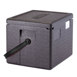 Termoizoliacinis konteineris Cam GoBox su juodu dirželiu, GN 1/2, Cambro, 22,3L, Juodas, 390x330x(H)316mm