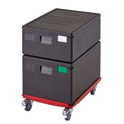 Termoizoliacinis konteineris Cam GoBox, įkraunamas iš viršaus, 600x400 mm, Cambro, 80L, Juodas, 690x490x(H)370mm