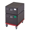 Termoizoliacinis konteineris Cam GoBox, įkraunamas iš viršaus, 600x400 mm, Cambro, 80L, Juodas, 690x490x(H)370mm