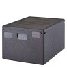 Termoizoliacinis konteineris Cam GoBox, įkraunamas iš viršaus, 600x400 mm, Cambro, 80L, Juodas, 690x490x(H)370mm