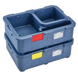 4 kamerų termoizoliacinis konteineris Cam GoBox, Cambro, Mėlynas, 480x350x(H)167mm