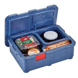 4 kamerų termoizoliacinis konteineris Cam GoBox, Cambro, Mėlynas, 480x350x(H)167mm