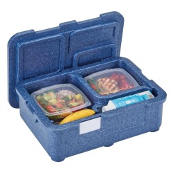 4 kamerų termoizoliacinis konteineris Cam GoBox, Cambro, Mėlynas, 480x350x(H)167mm