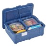 4 kamerų termoizoliacinis konteineris Cam GoBox, Cambro, Mėlynas, 480x350x(H)167mm