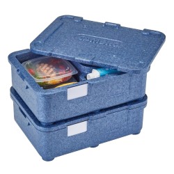 4 kamerų termoizoliacinis konteineris Cam GoBox, Cambro, Mėlynas, 480x350x(H)167mm