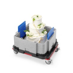 Daugiafunkcinė šilumą izoliuojanti talpykla Cam GoBox, Cambro, Šviesiai pilkas, 641x641x(H)754mm