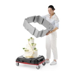 Daugiafunkcinė šilumą izoliuojanti talpykla Cam GoBox, Cambro, Šviesiai pilkas, 641x641x(H)754mm