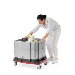 Daugiafunkcinė šilumą izoliuojanti talpykla Cam GoBox, Cambro, Šviesiai pilkas, 641x641x(H)754mm