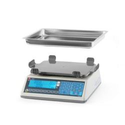 LCD pinigų sumą skaičiavimo svarstyklės su svirtimi ir legalizacija, EGE linija, gili lėkštė, 30 kg, TEM, 355x330x(H)155mm