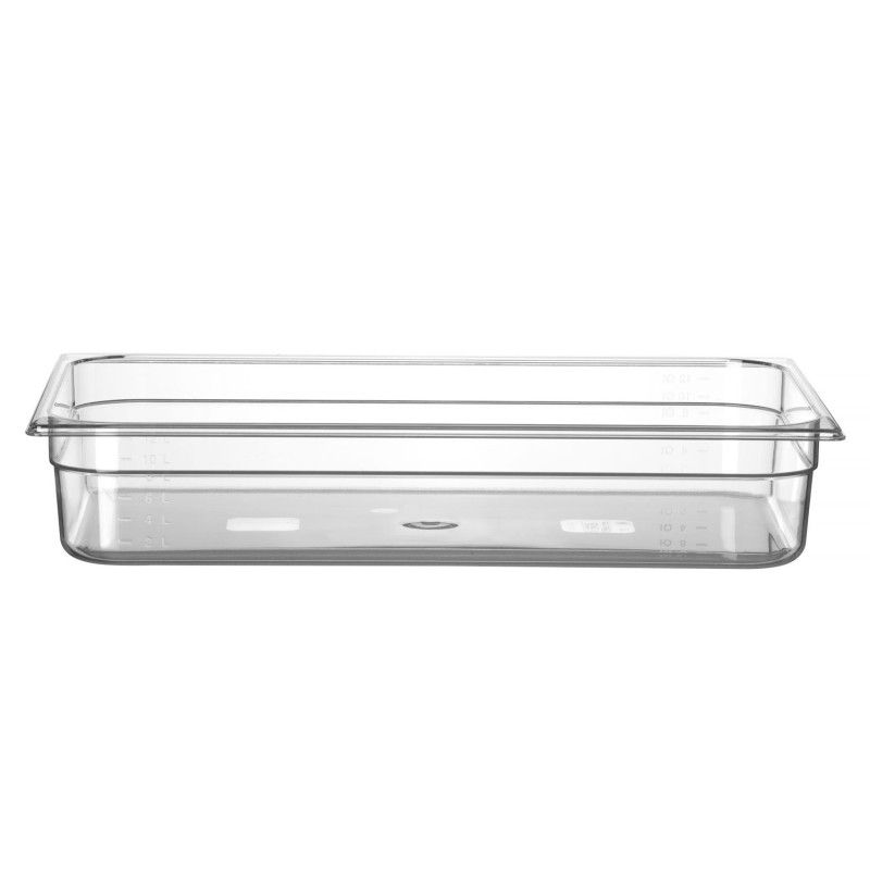 Talpykla GN 1/1 iš polikarbonato, HENDI, Profi Line, GN 1/1, 14L, Permatomas, 530x325x(H)100mm
