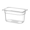 Talpykla GN 1/4 iš polikarbonato, HENDI, Profi Line, GN 1/4, 5,5L, Permatomas, 265x162x(H)200mm