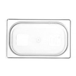 Talpykla GN 1/4 iš polikarbonato, HENDI, Profi Line, GN 1/4, 2,8L, Permatomas, 265x162x(H)100mm