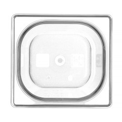 Talpykla GN 1/6 iš polikarbonato, HENDI, Profi Line, GN 1/6, 3,4L, Permatomas, 176x162x(H)200mm