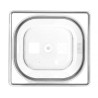 Talpykla GN 1/6 iš polikarbonato, HENDI, Profi Line, GN 1/6, 3,4L, Permatomas, 176x162x(H)200mm