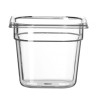 Talpykla GN 1/6 iš polikarbonato, HENDI, Profi Line, GN 1/6, 2,4L, Permatomas, 176x162x(H)150mm