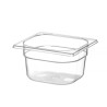 Talpykla GN 1/6 iš polikarbonato, HENDI, Profi Line, GN 1/6, 1,6L, Permatomas, 176x162x(H)100mm