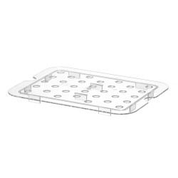Grotelės gastro talpykloms GN iš polikarbonato, HENDI, Profi Line, GN 1/2, Permatomas, 265x206mm