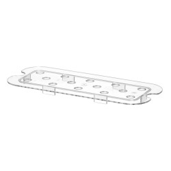 Grotelės gastro talpykloms GN iš polikarbonato, HENDI, Profi Line, GN 1/3, Permatomas, 266x116mm