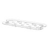 Grotelės gastro talpykloms GN iš polikarbonato, HENDI, Profi Line, GN 1/3, Permatomas, 266x116mm