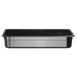 GN talpykla 1/1 iš juodo polikarbonato, HENDI, Profi Line, GN 1/1, 14L, Juodas, 530x325x(H)100mm