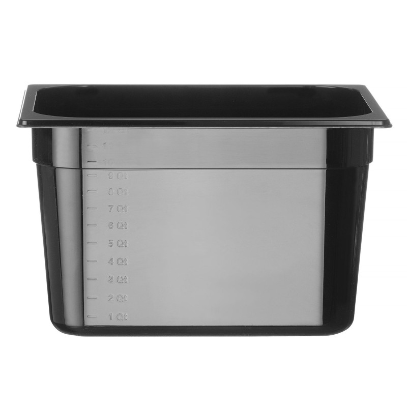 GN talpykla 1/2 iš juodo polikarbonato, HENDI, Profi Line, 12,5L, Juodas, 325x265x(H)200mm
