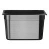 GN talpykla 1/2 iš juodo polikarbonato, HENDI, Profi Line, 12,5L, Juodas, 325x265x(H)200mm