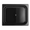 GN indas 1/2 Polikarbonato 150mm Juoda spalva