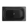 GN indas 1/4 Polikarbonato 150mm Juoda spalva