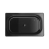 GN indas 1/4 Polikarbonato 100mm Juoda spalva