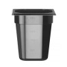 GN talpykla 1/6 iš juodo polikarbonato, HENDI, Profi Line, GN 1/6, 3,4L, Juodas, 176x162x(H)200mm