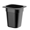 GN talpykla 1/6 iš juodo polikarbonato, HENDI, Profi Line, GN 1/6, 3,4L, Juodas, 176x162x(H)200mm