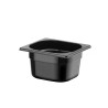 GN talpykla 1/6 iš juodo polikarbonato, HENDI, Profi Line, GN 1/6, 1,6L, Juodas, 176x162x(H)100mm