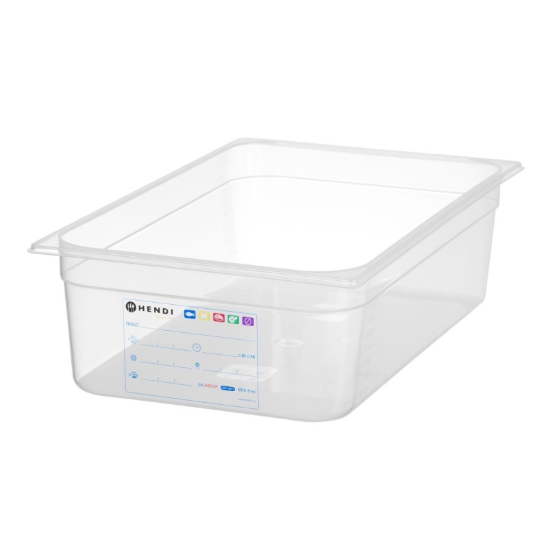 GN indas 1/1 Polipropilen HACCP 150mm