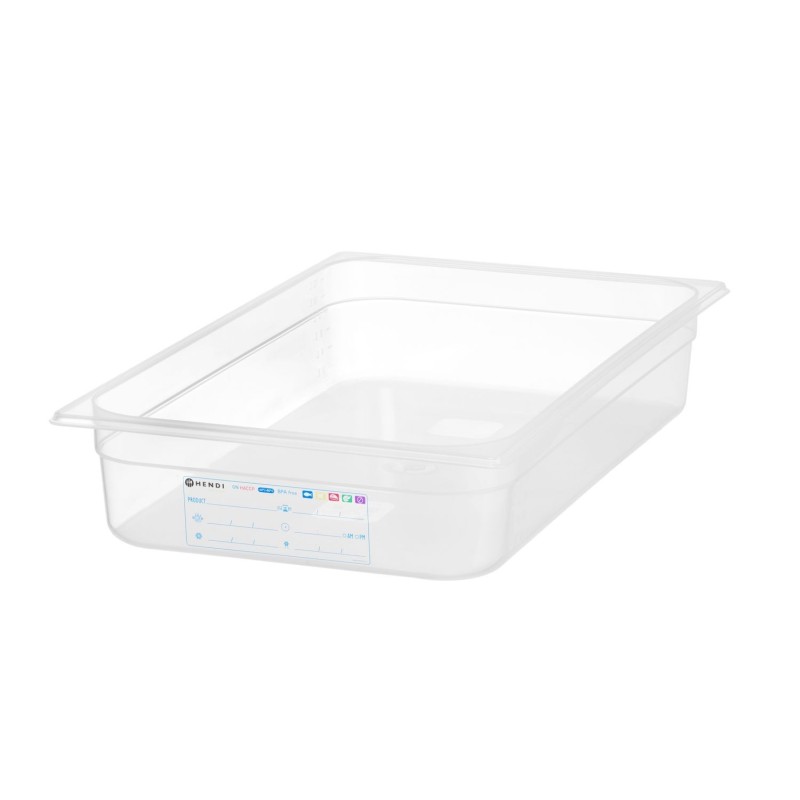 GN indas 1/1 Polipropilen HACCP 100mm