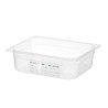 GN indas 1/2 Polipropilen HACCP 100mm