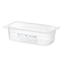 GN indas 1/3 Polipropilen HACCP 100mm