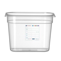 GN indas 1/4 Polipropilen HACCP 200mm