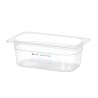 GN indas 1/4 Polipropilen HACCP 100mm