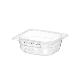 GN indas 1/6 Polipropilen HACCP 65mm