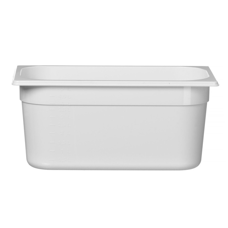 GN talpykla 1/3 iš balto polikarbonato, HENDI, GN 1/3, 5,7L, Balta, 325x176x(H)150mm
