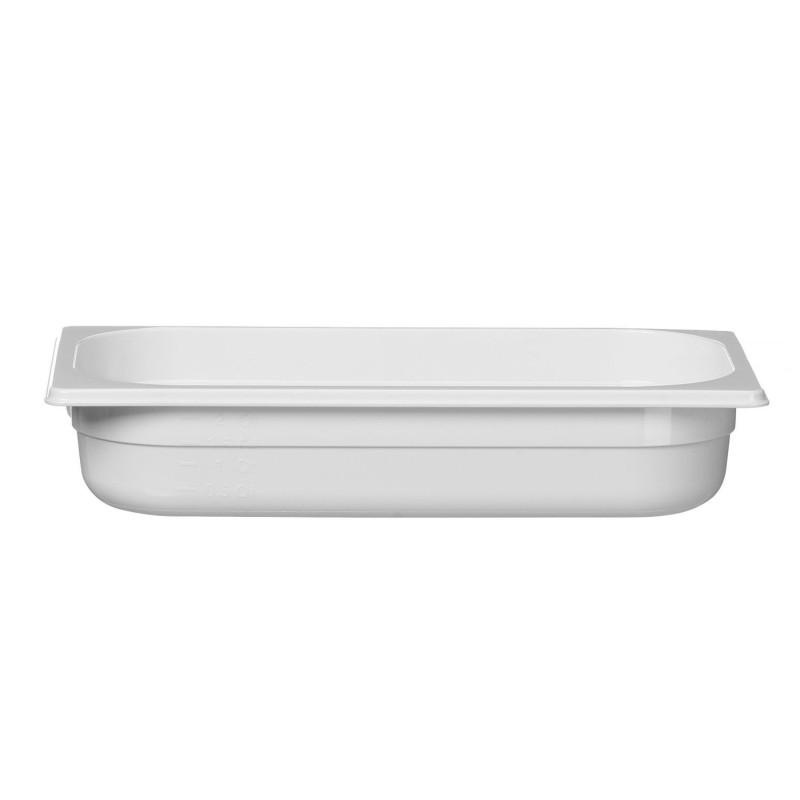 GN talpykla 1/3 iš balto polikarbonato, HENDI, GN 1/3, 2,5L, Balta, 325x176x(H)65mm