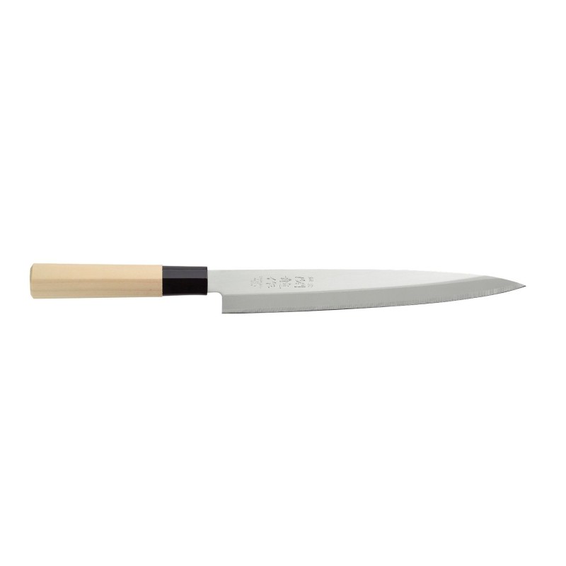 Japoniškas peilis Sashimi, HENDI, Šviesi mediena, (L)335mm