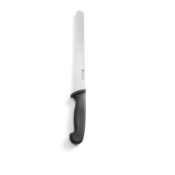 Peilis 250/385 mm juoda rankena dantytas