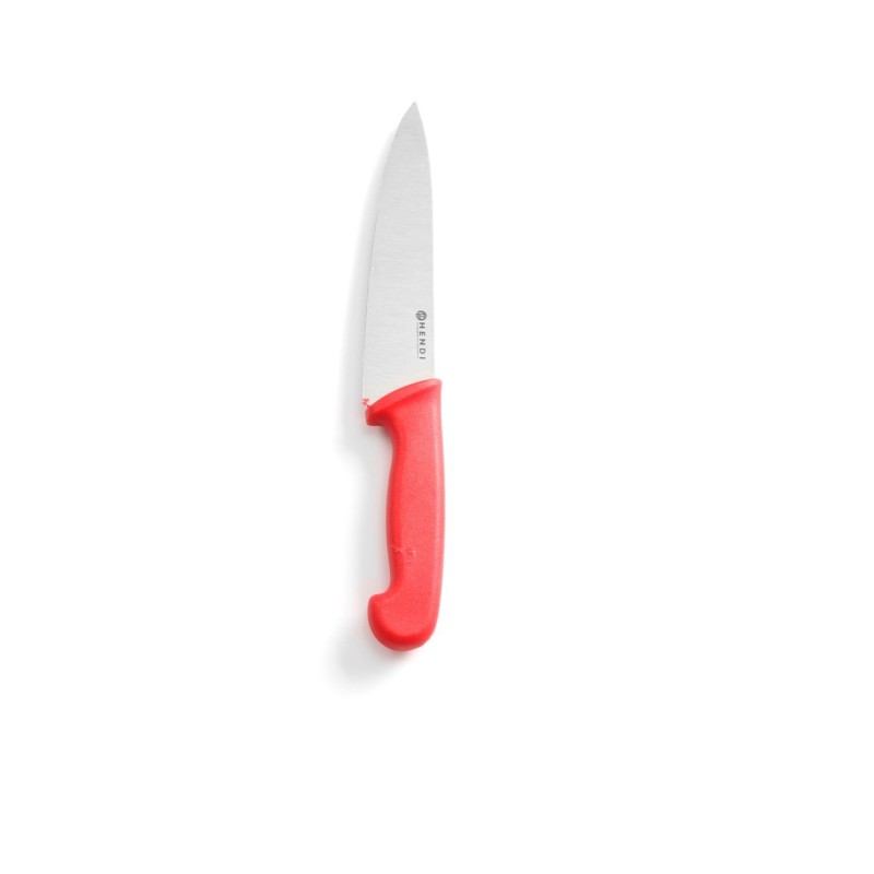 Peilis 180/320mm raudona rankena